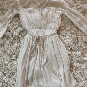 Girls white dress size small brand new with tags